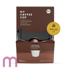 MyCoffeeCup Mega-Box Espresso Fortissimo 100 Kapseln, Bio